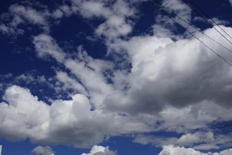 Blue sky and clouds Stock Photos