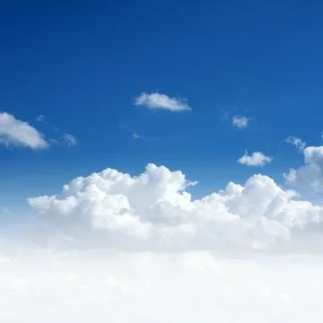 Blue sky and clouds Foto stock