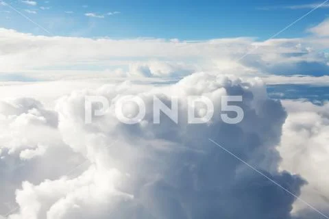 Blue sky and clouds Stock Photos
