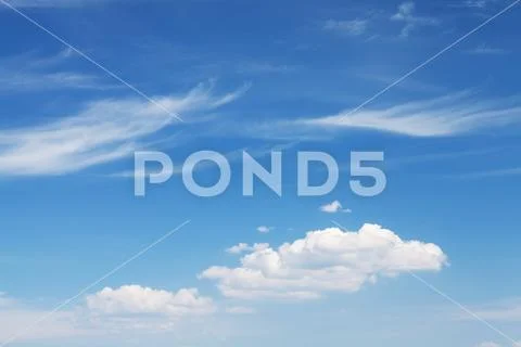 Blue sky and clouds Stock Photos