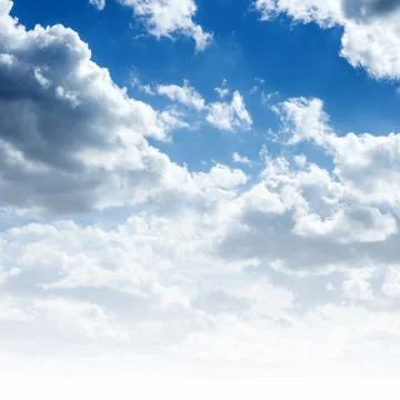 Blue sky and clouds Stock Photos
