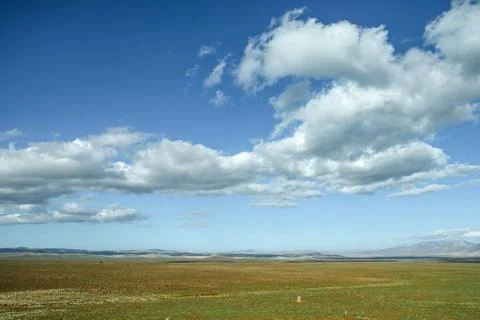 Blue sky and clouds. Stock Photos