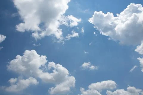 Blue sky and clouds Stock Photos