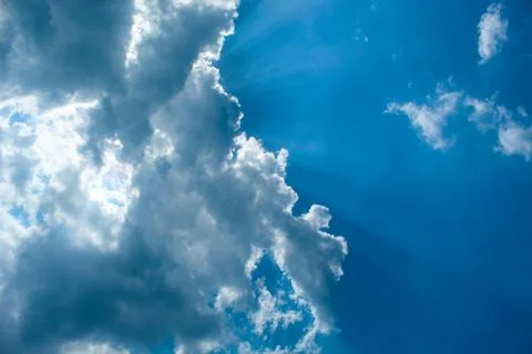 Blue sky and clouds Stock Photos
