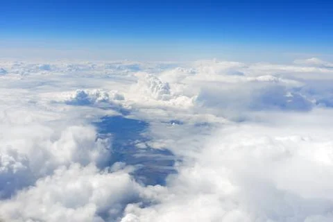 Blue sky and clouds Stock Photos