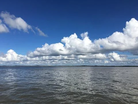 Blue sky and clouds Stock Photos