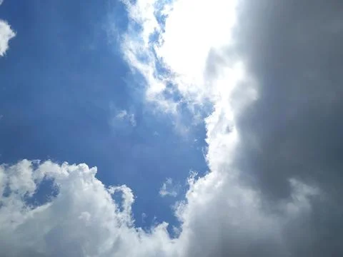Blue sky and clouds Stock Photos