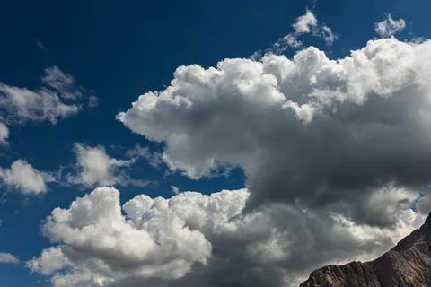 Blue sky and clouds Stock Photos
