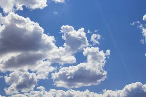 Blue sky and clouds Stock Photos