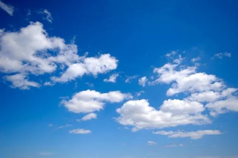 Blue sky and clouds Foto stock