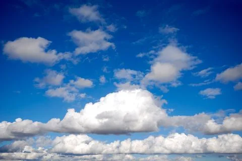 Blue sky and clouds Stock Photos
