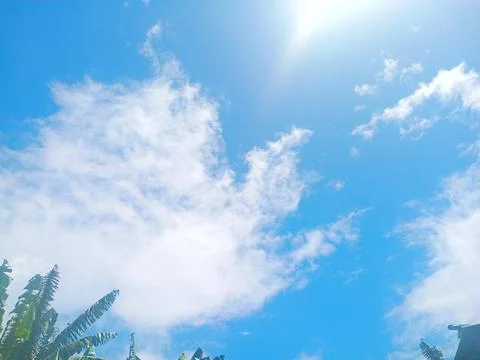 Blue sky and clouds Stock Photos