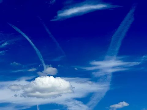 Blue sky and clouds Stock Photos