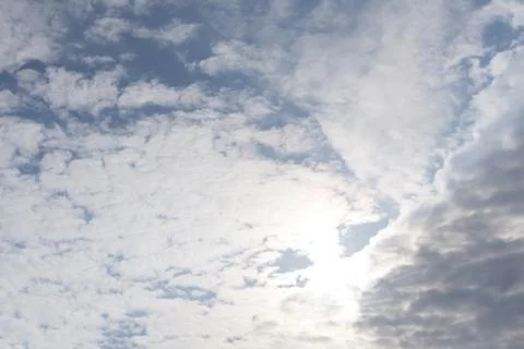 Blue sky and clouds spring style . Stock Photos