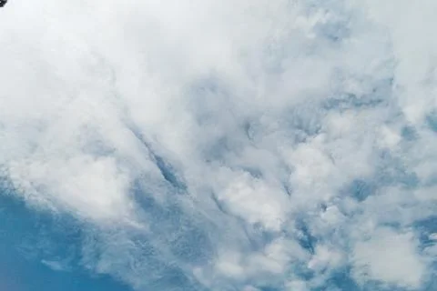 Blue sky and clouds suitable for background or wallpaper Stock Photos