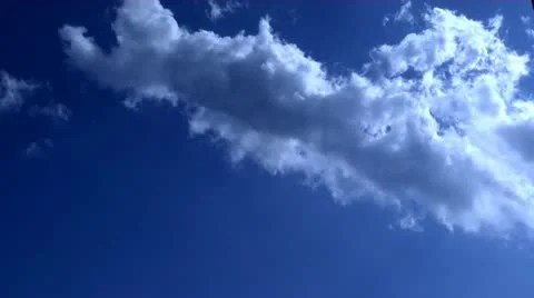 Blue Sky and Clouds Time Lapse 720p Stock Footage 12022276