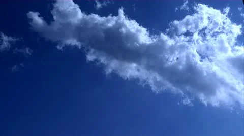 Blue Sky and Clouds Time Lapse 1080 HD Stock Footage 12027113