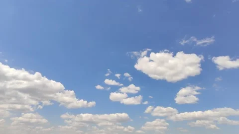 Blue sky and clouds. Time lapse video footage motion of dramatic white windy Stock Footage 134628972