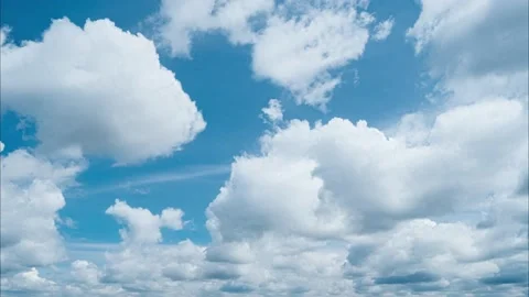 Blue sky and clouds time lapse. Nature timelapse Stock Footage 201283999