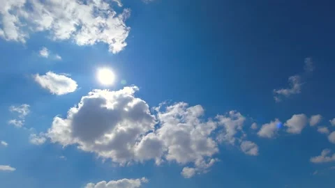 A blue sky and clouds time lapse as 4k video Stock-Footage 264675952