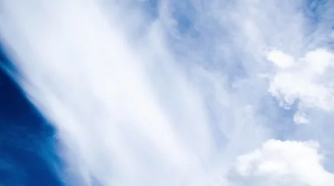 Blue sky and clouds timelapse Stock Footage 52366227