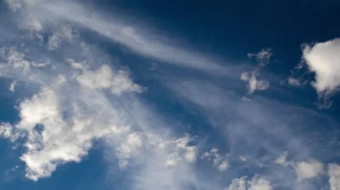 Blue sky and clouds timelapse Video stock 52367582