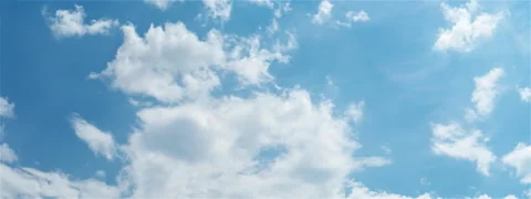 Blue Sky and Clouds Timelapse Anamorphic Stock Footage 139528387