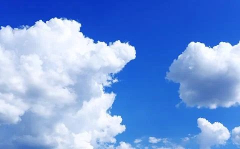 Blue sky and clouds wallpaper background and sunny day Photos