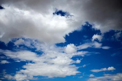 Blue sky and cloudscape background Stock Photos