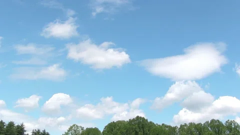 Blue Sky and Flowing Clouds Video stock 327567765