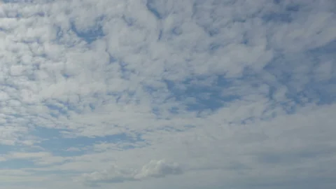 Blue sky and fluffy clouds. Stock Footage 88096228