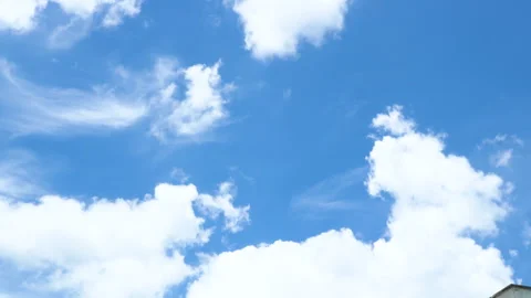 Blue Sky and Fluffy White Clouds Timelapse 스톡 동영상 337324820