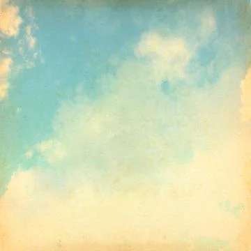 Blue sky and glow clouds Stock Illustration