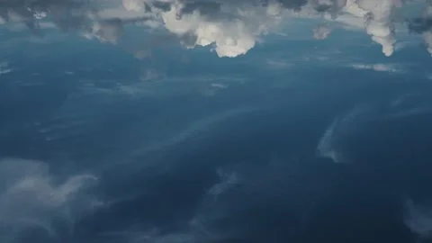 Blue sky and gray-white clouds in time-lapse motion Stock Footage 147948605