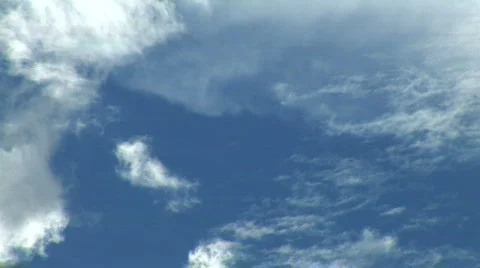 Blue sky and moving clouds Stock Footage 117104