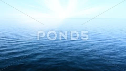 Blue sky and ocean Stock Photos