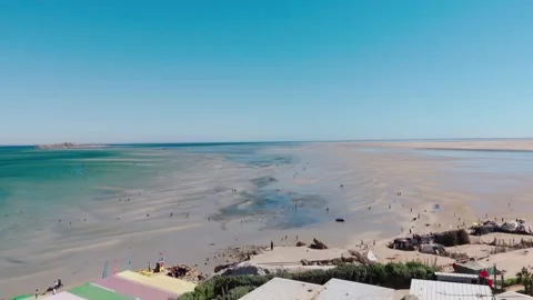 Blue sky and sea Stock Footage 243427679