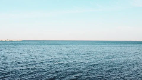 Blue sky and sea Stock Footage 243427849