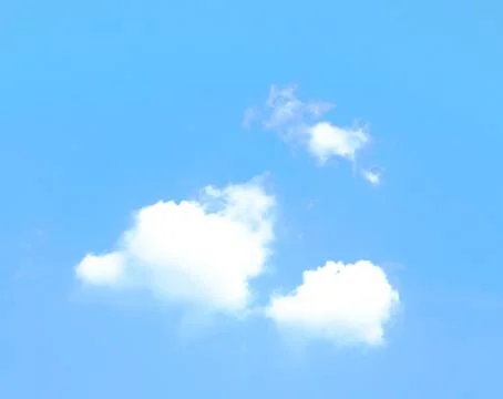 Blue sky and small clouds, may be used as background Stock Photos