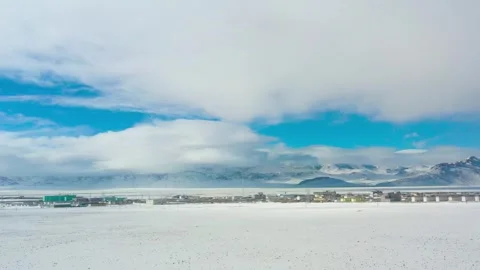Blue sky and snow Stock Footage 243029583
