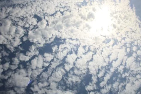 Blue sky and some clouds Stock Photos