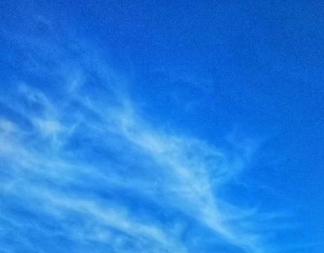 Blue sky and thin clouds Stock Photos
