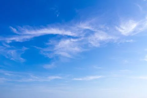Blue sky and tiny cloud background Stock Photos
