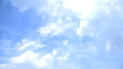 Blue sky and white cloud landscape with time lapse. Stock Footage 83910600
