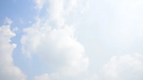 Blue sky and white cloud landscape with time lapse. Stock Footage 83932097