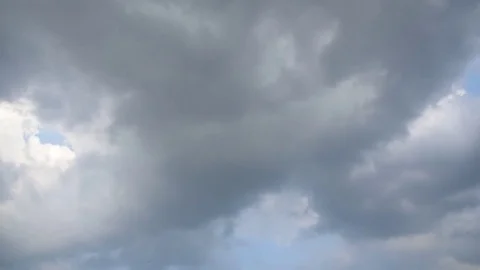 Blue sky and white cloud landscape with time lapse. Stock Footage 83932193