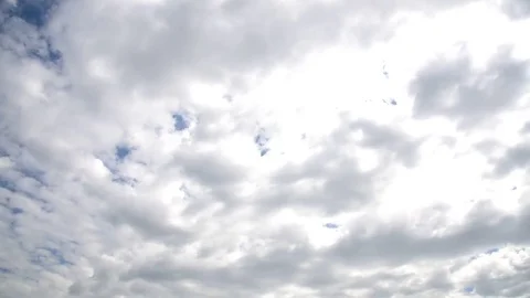 Blue sky and white cloud landscape with time lapse. Stock Footage 83932617