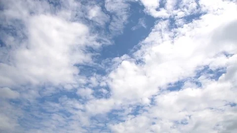 Blue sky and white cloud landscape with time lapse. Stock Footage 83932703