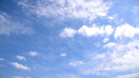 Blue sky and white cloud landscape with time lapse. Stock Footage 83932911