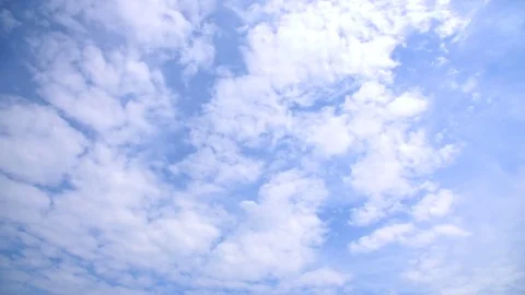 Blue sky and white cloud landscape with time lapse. Stock Footage 84585826